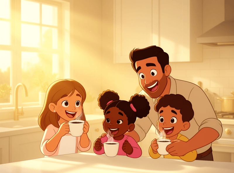 Our family coffee moment